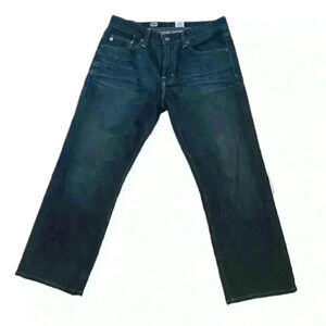 AG Adriano Goldschmied Protégé Mens Jeans 32x27 Straight Leg Dark Wash Denim